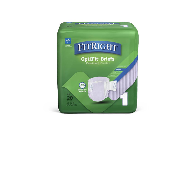 Pack of FitRight OptiFit Briefs on a white background
