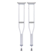 Pair of crutches on a white background