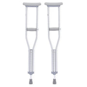 Pair of crutches on a white background
