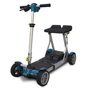 4-wheeled scooter with a seat on a white background