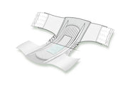 White watch strap with a detailed diagram on a white background