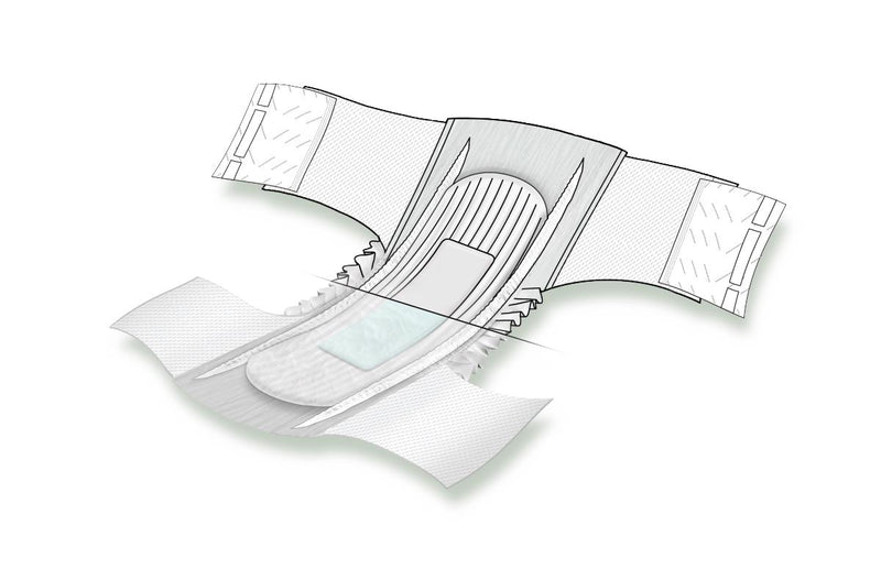 White watch strap with a detailed diagram on a white background