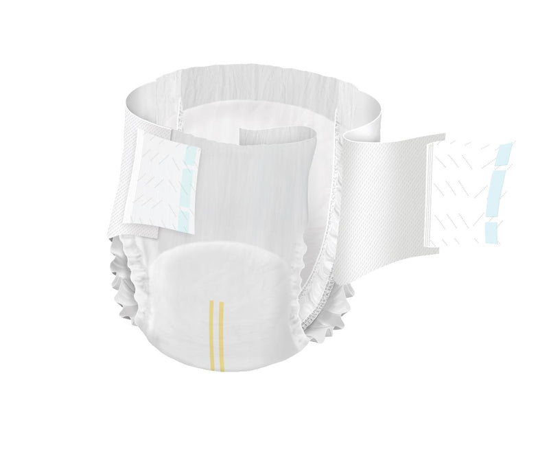 White diaper on a white background
