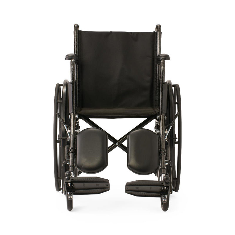 Black wheelchair on a white background