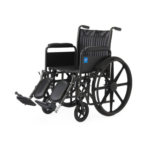 Black manual wheelchair on a white background