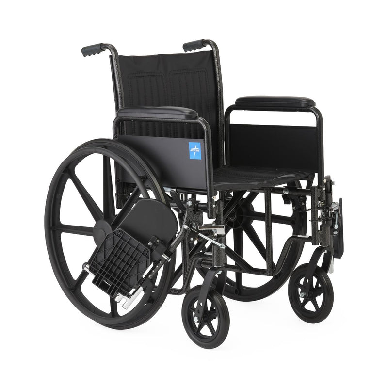 Medline Guardian K1 Wheelchair, 18" Vinyl, Full-Length