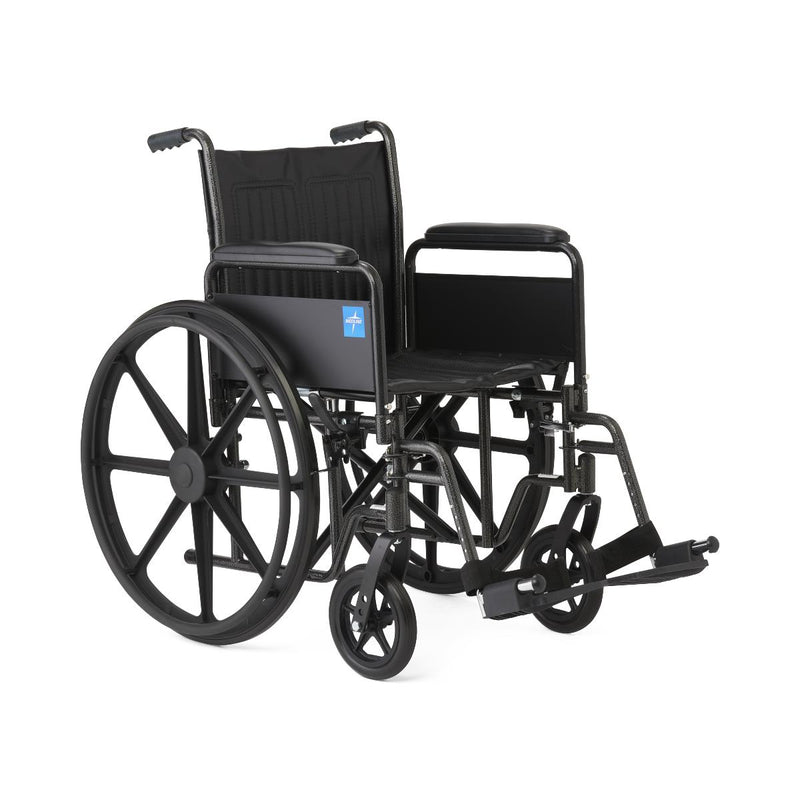 Black wheelchair on a white background