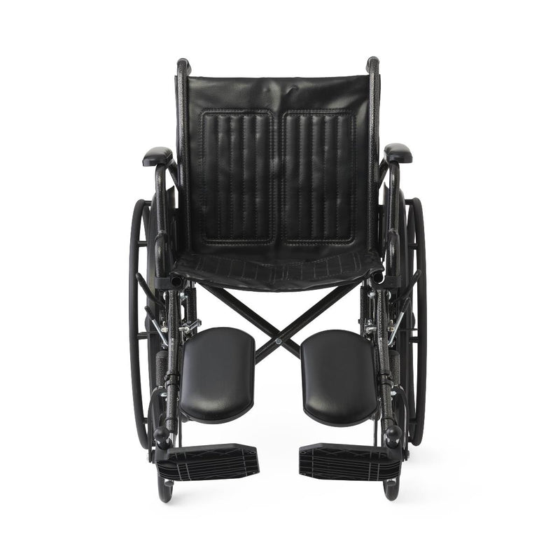 Black manual wheelchair on a white background
