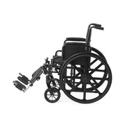 Black wheelchair on a white background