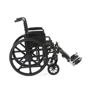 Black wheelchair on a white background