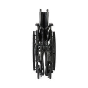 Black manual wheelchair on a white background