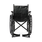 Black wheelchair on a white background