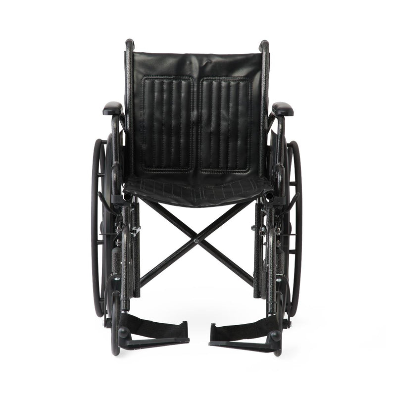 Black wheelchair on a white background