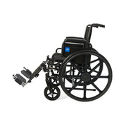 Black wheelchair on a white background