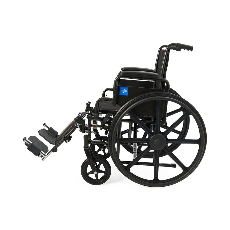 Black wheelchair on a white background