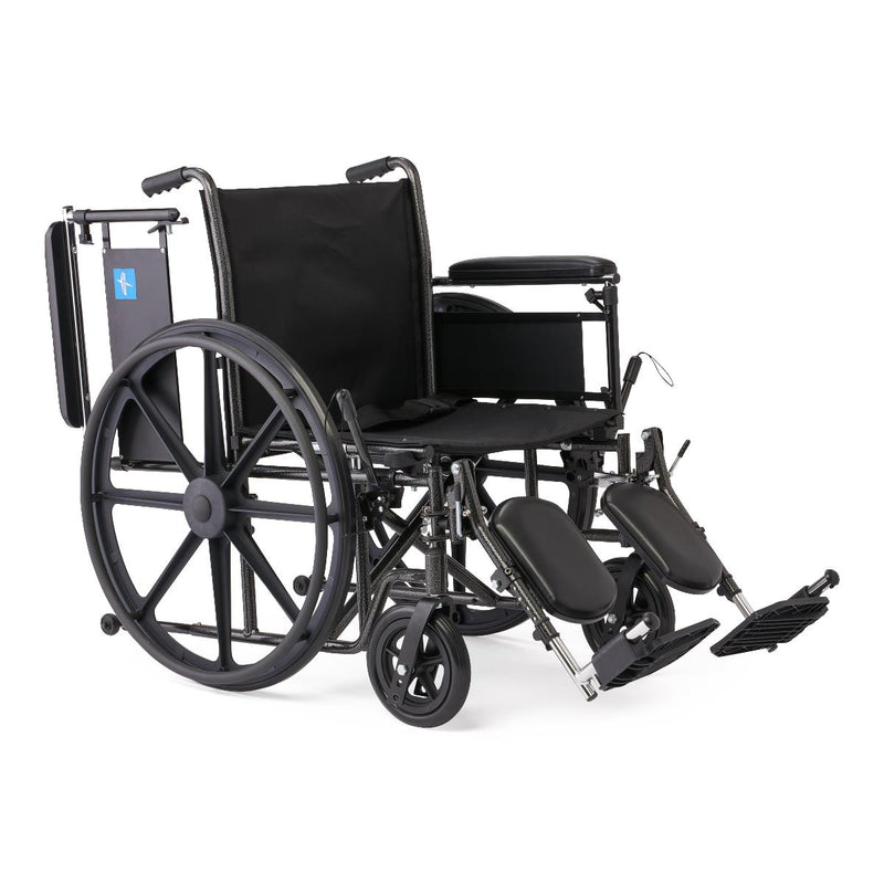 Black manual wheelchair on a white background