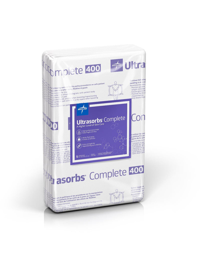 Medline Ultrasorbs Complete Premium Underpad, 400 lb