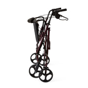 Foldable scooter with four wheels on a white background