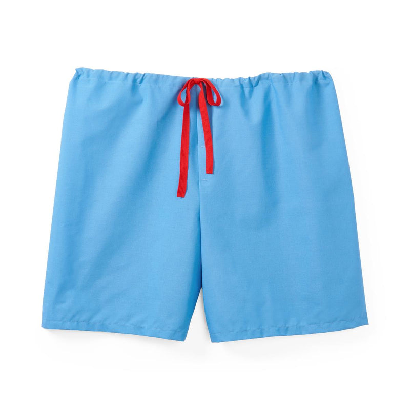 Pajama Shorts, Solid Blue