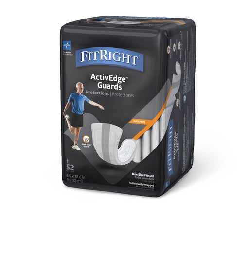Packaging of FitRight ActivEdge Guards on a white background