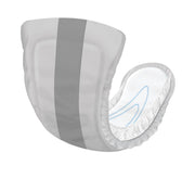 Gray and white diaper cover on a white background