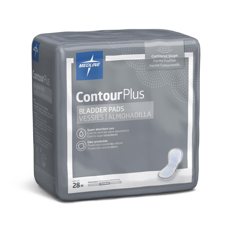 Medline ContourPlus Bladder Pads packaging on a white background