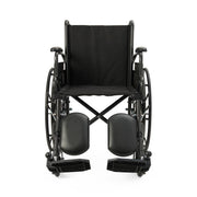 Black manual wheelchair on a white background