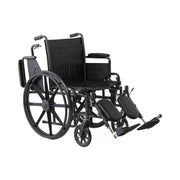 Black wheelchair on a white background