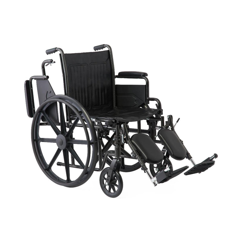 Black wheelchair on a white background