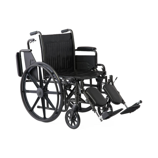 Black wheelchair on a white background