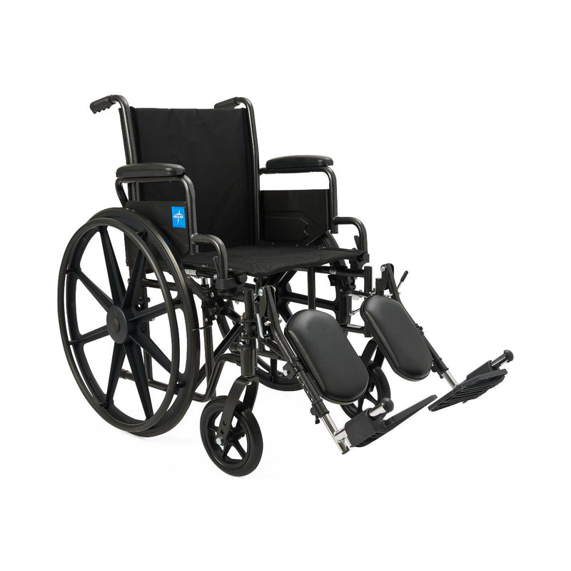 Black manual wheelchair on a white background