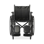 Black wheelchair on a white background