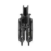 Black wheelchair on a white background