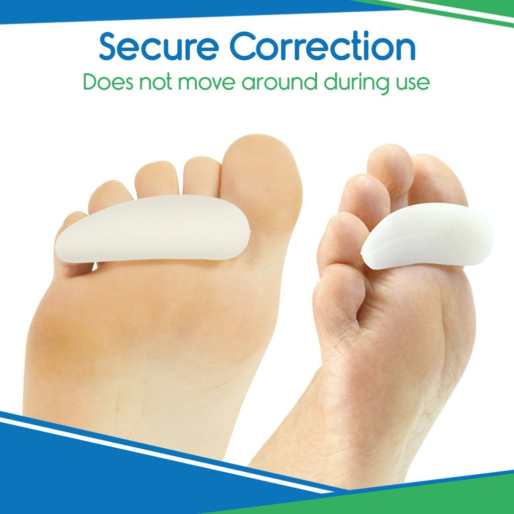 Foot correction device with text 'Secure Correction' on a white background
