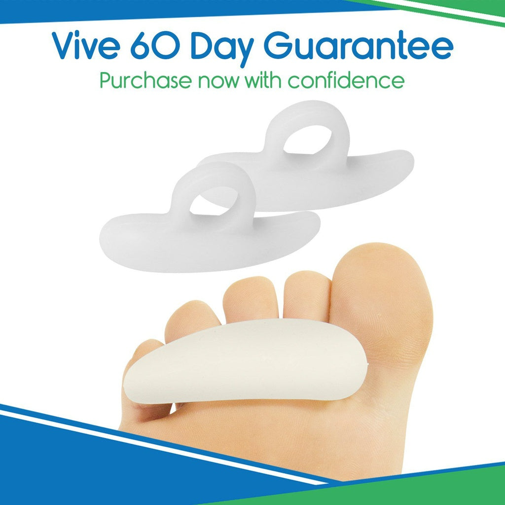 Foot care product with 'Vive 60 Day Guarantee' text on a white background