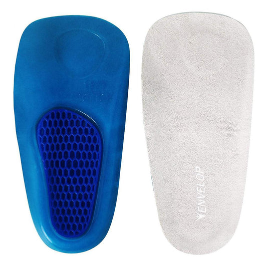 Blue and white shoe insert with 'Yenvellop' branding on a white background