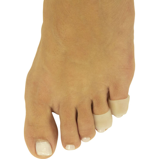 Close-up of a foot with toes on a white background