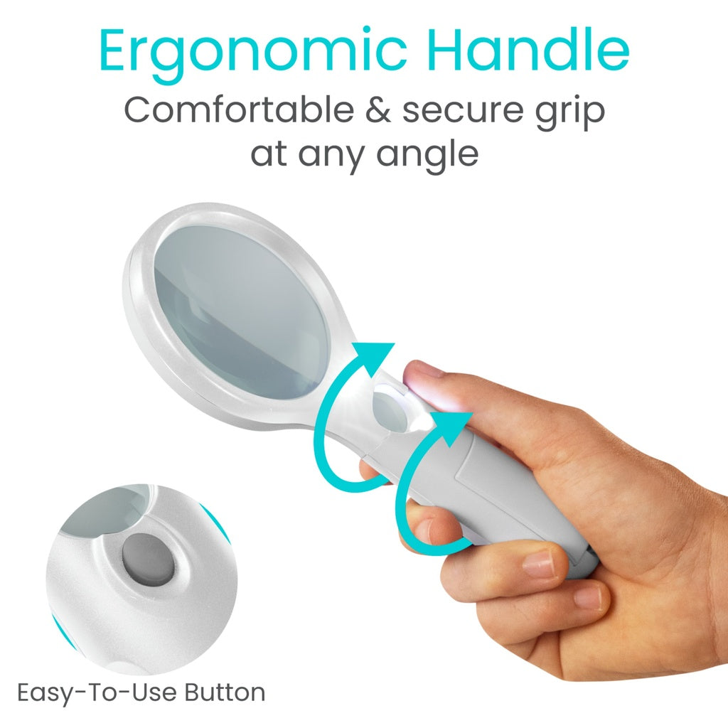 Handheld shower head with ergonomic handle and comfortable grip, shown in use.
