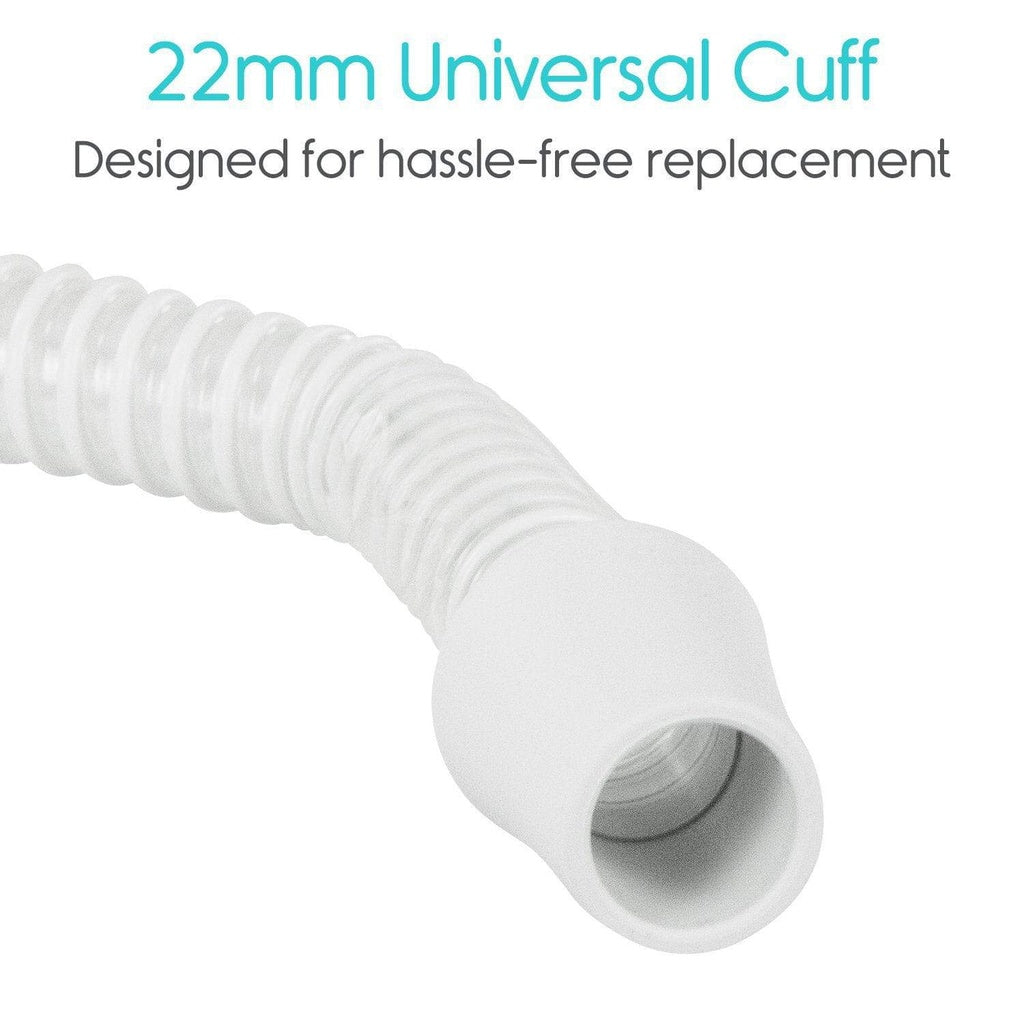 White 22mm universal cuff designed for hassle-free replacement on a white background