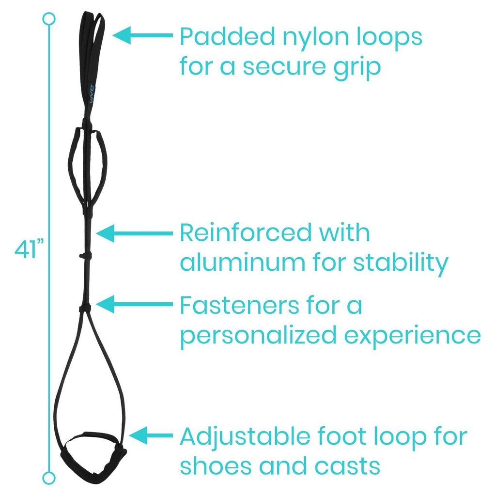Diagram of a climbing anchor with labeled features and dimensions on a white background.