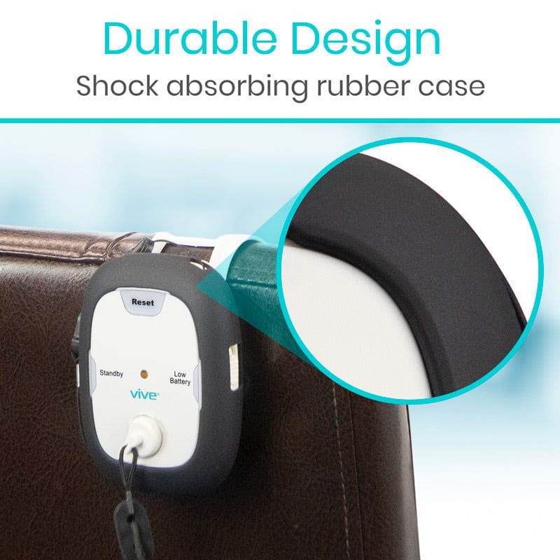 Shock absorbing rubber case with durable design feature on a product packaging.