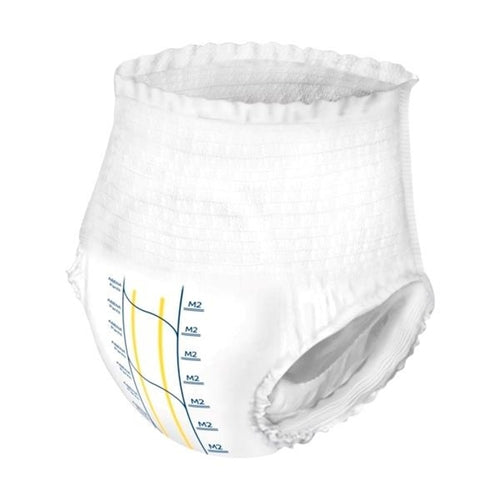 White diaper with measurement markings on a white background