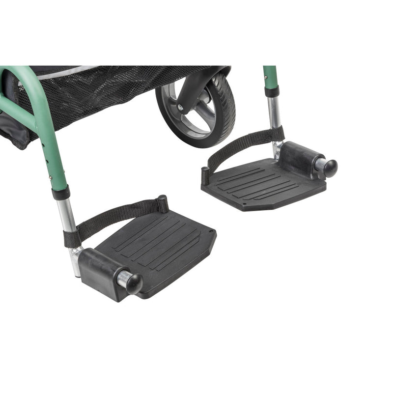 Wheelchair footrests on a white background