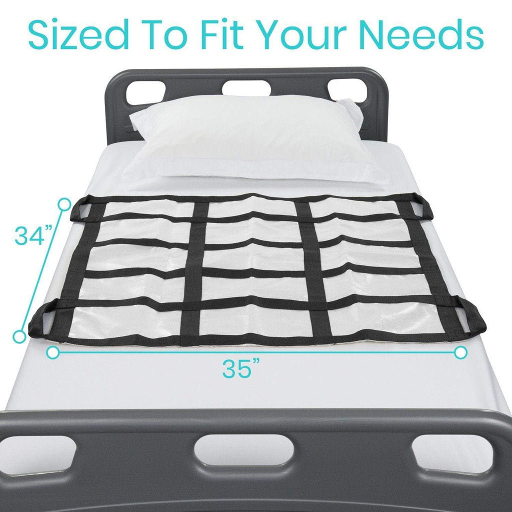Bed with a mattress cover and dimensions labeled on a white background