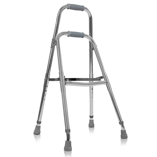 Silver walker with gray feet on a white background