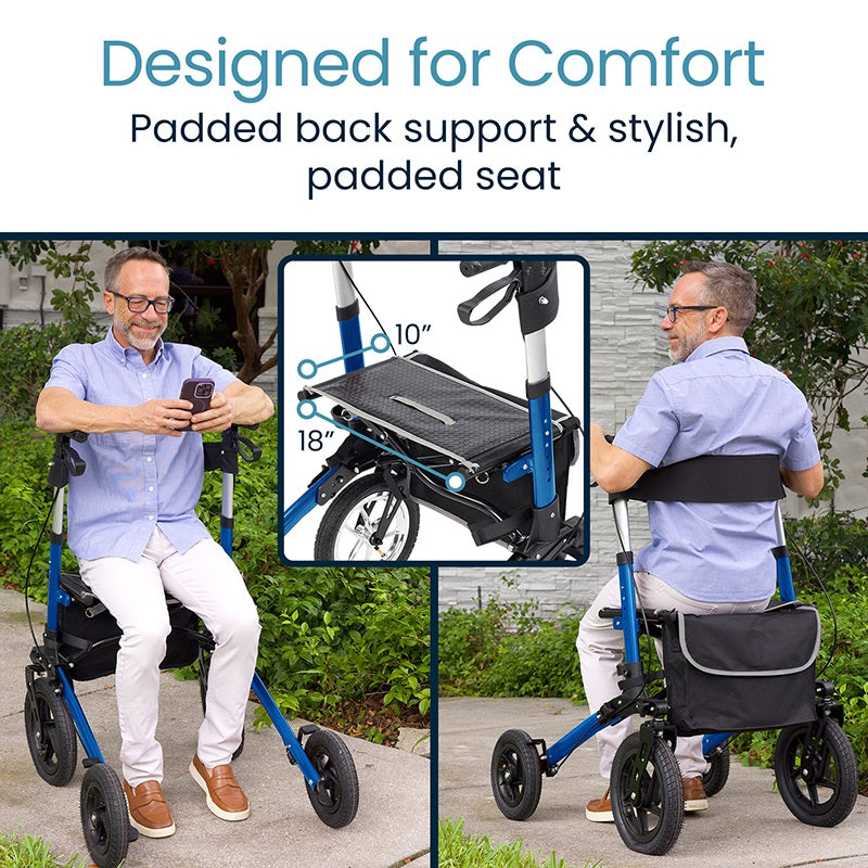 Vive Sunstride Rollator - All Terrain Edition