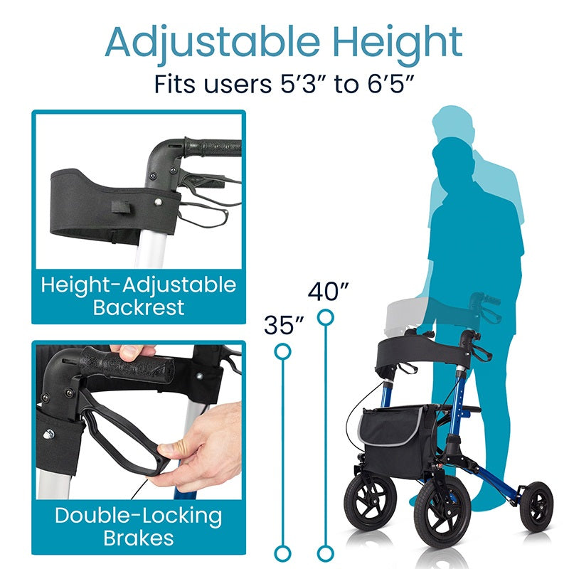 Vive Sunstride Rollator - All Terrain Edition