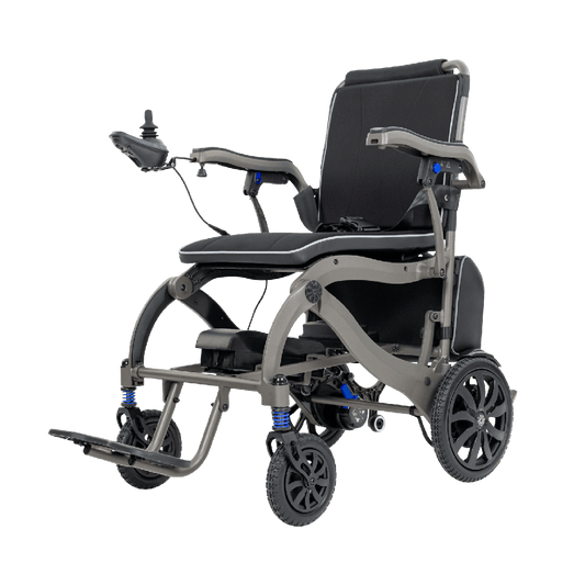 Electric wheelchair on a transparent background
