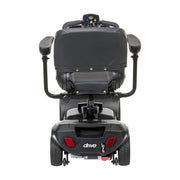 Black mobility scooter with 'drive' branding on a white background