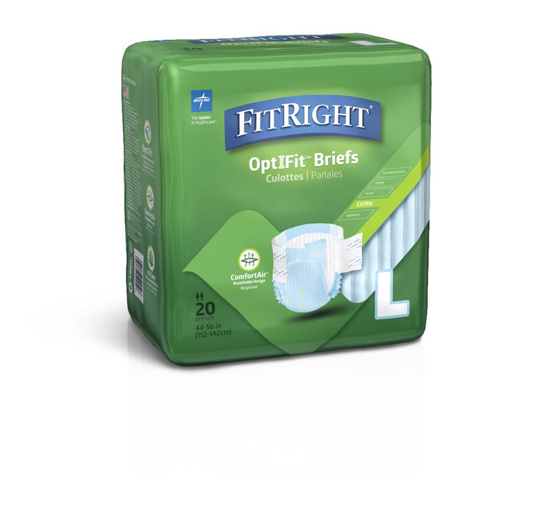 Pack of FitRight OptiFit Briefs on a white background